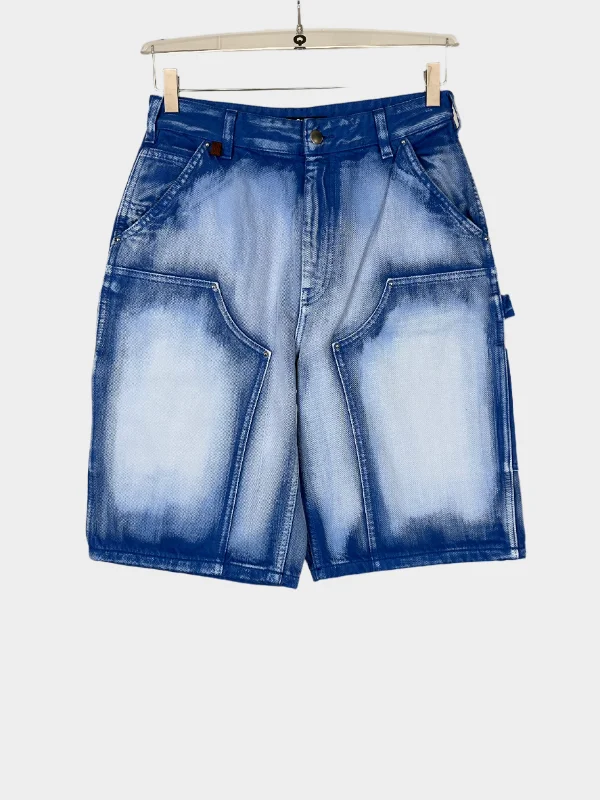 Plus Size Women's Drawstring Linen - Blend Shorts in Beige for a Relaxing Vacation Washed Blue Denim Shorts Plus Size Women's Drawstring Linen - Blend Shorts in Beige for a Relaxing Vacation Washed Blue Denim Shorts