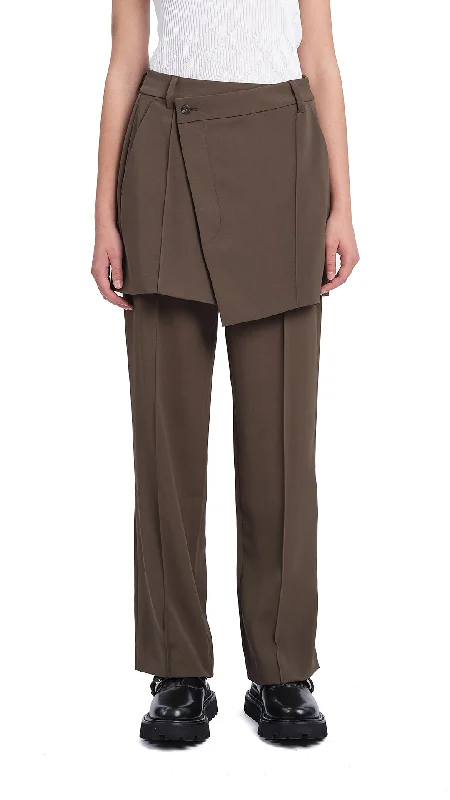 Bermuda Women Shorts for a Classic and Sophisticated Look  2 in 1 Straight-Fit Pants