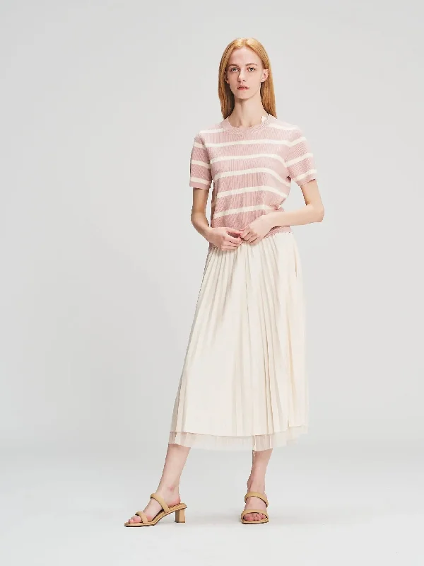 Skirts for cocktail parties 205519 Reversible Pleated Skirt