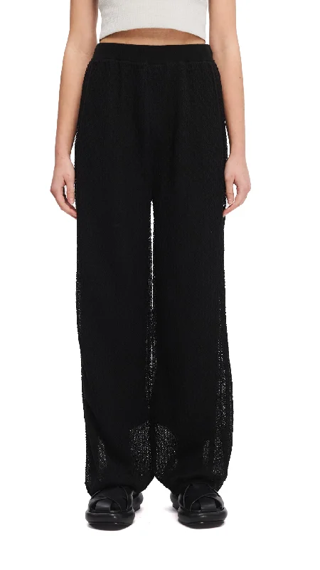 Linen Women Shorts for Breathable Comfort in Hot Weather  Lace Knit Pants