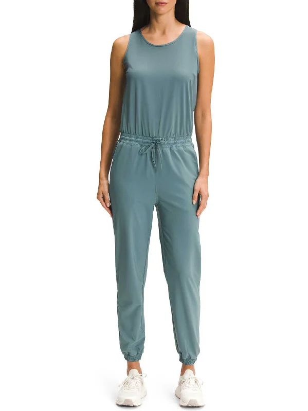 Cotton women jumpsuits for a comfortable and natural - feeling everyday option Women's Plain Solid Jumpsuit,Goblin Blue Cotton women jumpsuits for a comfortable and natural - feeling everyday option Women's Plain Solid Jumpsuit,Goblin Blue