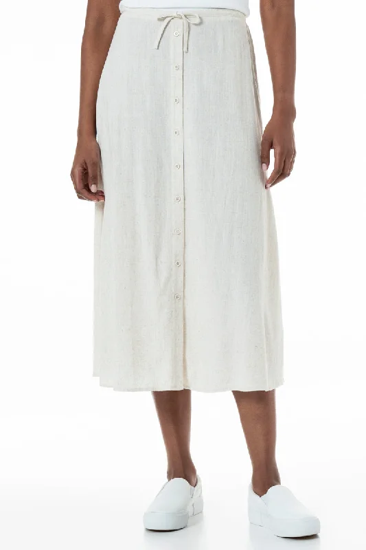 Drawstring - Waist Women's Cotton - Blend Sweatpants in White for a Casual and Comfortable Everyday Look A-Line Skirt _ 152024 _ Oatmeal
