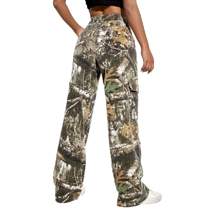 Regular Fit Women's Linen Cargo Pants in Beige for a Casual Summer Outing American Vintage Street Camo Cargo Pant Regular Fit Women's Linen Cargo Pants in Beige for a Casual Summer Outing American Vintage Street Camo Cargo Pant