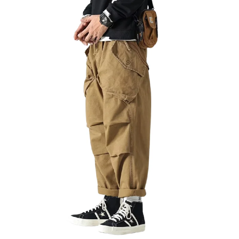 Plus Size Women's High - Waisted Cotton Cargo Pants in Black for a Sleek and Stylish Look American Vintage Heavy Large Pocket Cargo Pants Plus Size Women's High - Waisted Cotton Cargo Pants in Black for a Sleek and Stylish Look American Vintage Heavy Large Pocket Cargo Pants