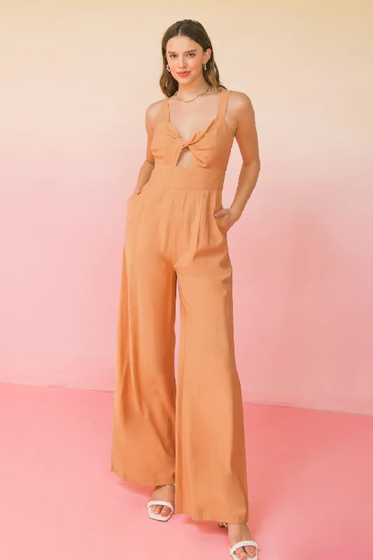 Women jumpsuits with a keyhole back for a unique detail EASY ON ME JUMPSUIT