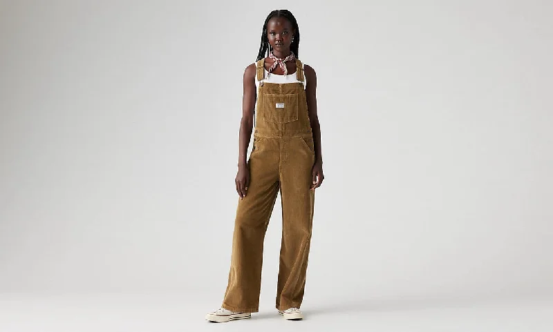 Women jumpsuits with a wrap - around design for a flattering fit Baggy Overall - Ermine Cord Women jumpsuits with a wrap - around design for a flattering fit Baggy Overall - Ermine Cord