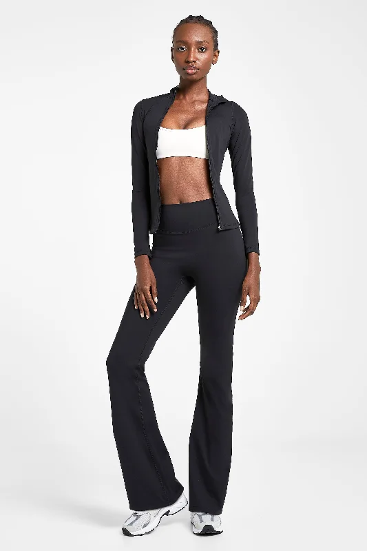 Women's breathable tight trousers Base Sculpting Flared Leggings - Black