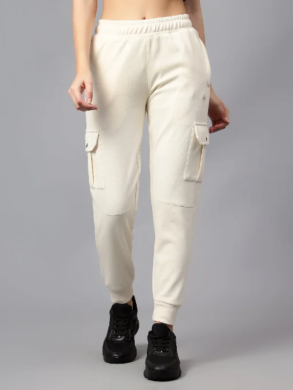 Regular Fit Women's Recycled Material Cargo Pants in Light Gray for an Eco - Friendly Choice Women's Casual Ivory Ankle length Mid rise Jogger Pants Regular Fit Women's Recycled Material Cargo Pants in Light Gray for an Eco - Friendly Choice Women's Casual Ivory Ankle length Mid rise Jogger Pants
