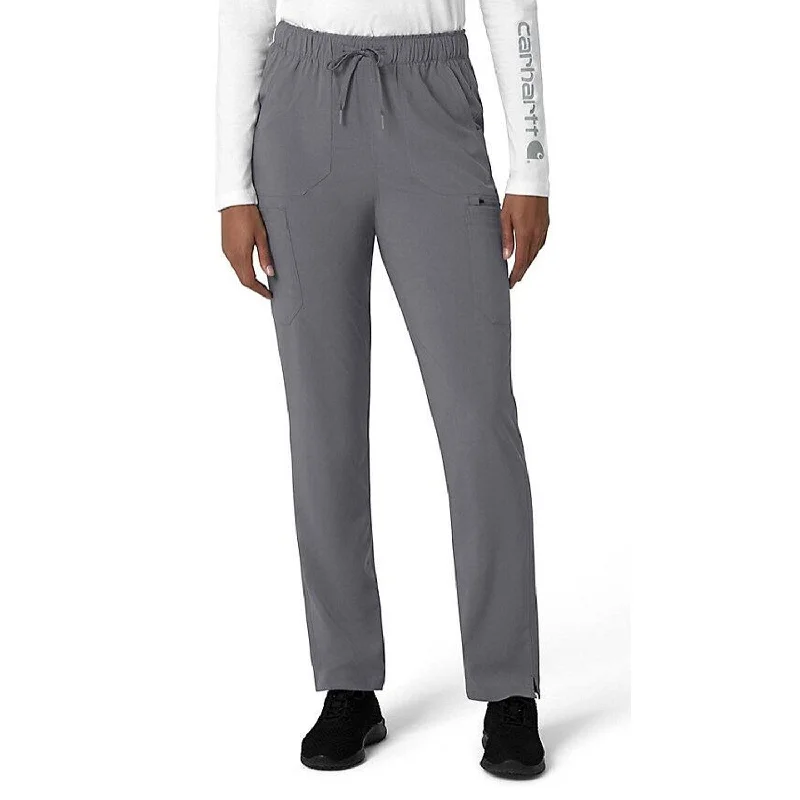 Regular Fit Women's Cargo Pants with Embroidered Details in Pink for a Unique and Stylish Touch Carhartt Women's Force Cross Flex 7-Poket Cargo Scrub Pant_Pewter Regular Fit Women's Cargo Pants with Embroidered Details in Pink for a Unique and Stylish Touch Carhartt Women's Force Cross Flex 7-Poket Cargo Scrub Pant_Pewter