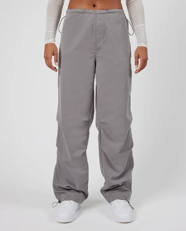 Tie - Dye Women's Sweatpants in Multicolor for a Retro and Fun Summer Vibe Cernucci Parachute Trouser - Grey