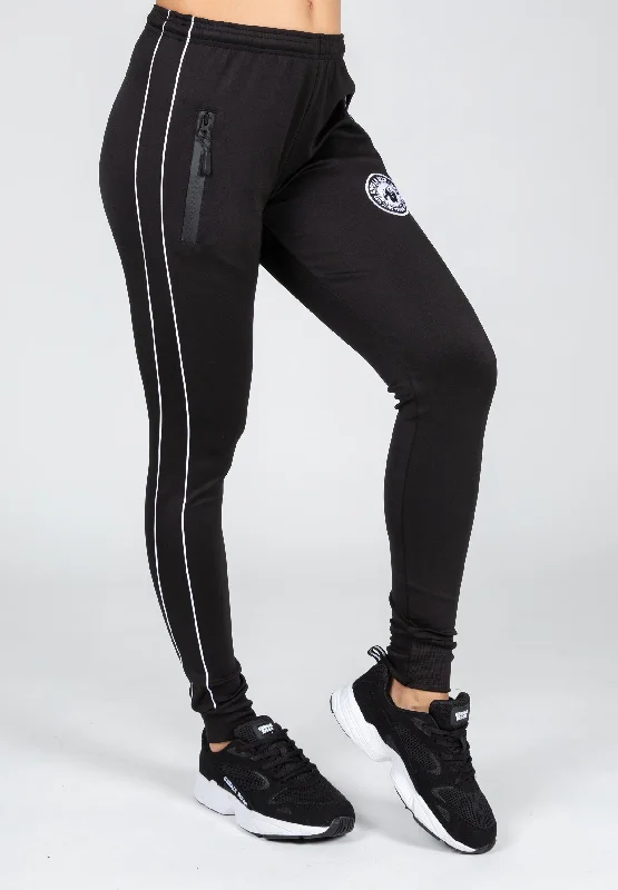 Printed Graphic Women's Sweatpants in Purple with Inspirational Quotes for a Motivating Look Montana Track Pants - Black Printed Graphic Women's Sweatpants in Purple with Inspirational Quotes for a Motivating Look Montana Track Pants - Black
