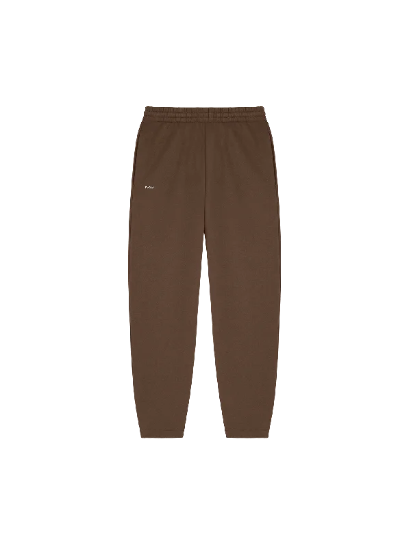 Plus Size Women's Side - Stripe Sweatpants in Navy and White for a Nautical - Inspired Style Womens DNA Barrel-Leg Track Pants—cacoa brown Plus Size Women's Side - Stripe Sweatpants in Navy and White for a Nautical - Inspired Style Womens DNA Barrel-Leg Track Pants—cacoa brown
