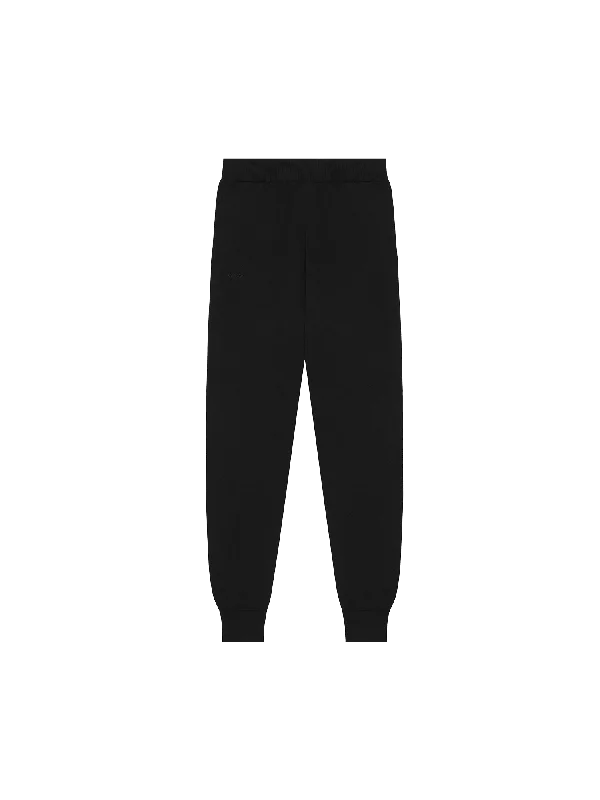 Plus Size Women's Side - Stripe Sweatpants in Navy and White for a Nautical - Inspired Style Womens DNA Knitted Track Pants—black