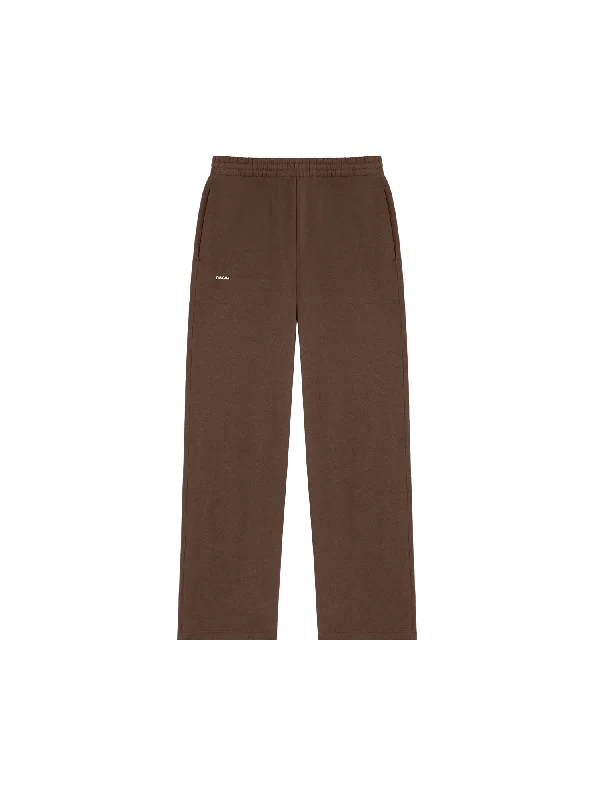 Plus Size Women's Side - Stripe Sweatpants in Navy and White for a Nautical - Inspired Style Womens DNA Straight Leg Track Pants—cacoa brown Plus Size Women's Side - Stripe Sweatpants in Navy and White for a Nautical - Inspired Style Womens DNA Straight Leg Track Pants—cacoa brown