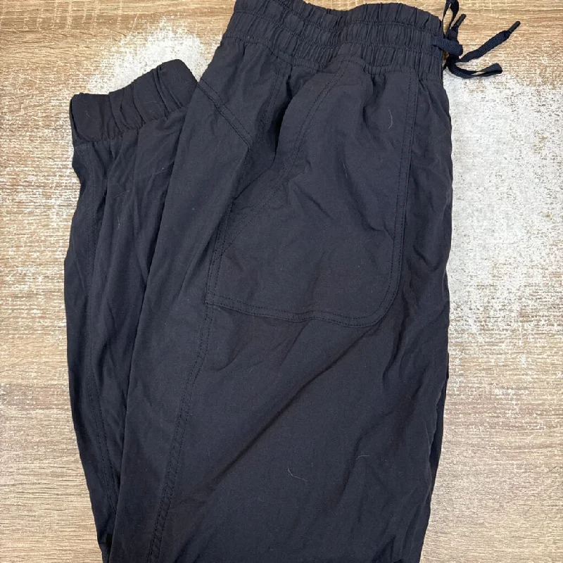 Women's Ankle - Length Sweatpants in Olive Green with Reflective Stripes for Nighttime Runs Eddie Bauer - Quick Dry Jogger Pants - MSRP $110: Black -women-8 Women's Ankle - Length Sweatpants in Olive Green with Reflective Stripes for Nighttime Runs Eddie Bauer - Quick Dry Jogger Pants - MSRP $110: Black -women-8