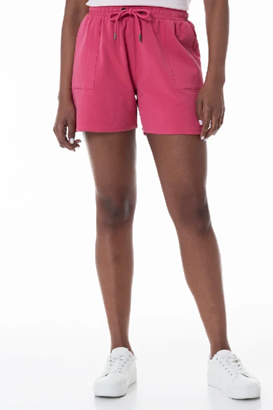 High - Waisted Women's Jogger Sweatpants in Black with Zip Pockets for a Stylish and Practical Look Fleece Shorts _ 152000 _ Pink High - Waisted Women's Jogger Sweatpants in Black with Zip Pockets for a Stylish and Practical Look Fleece Shorts _ 152000 _ Pink