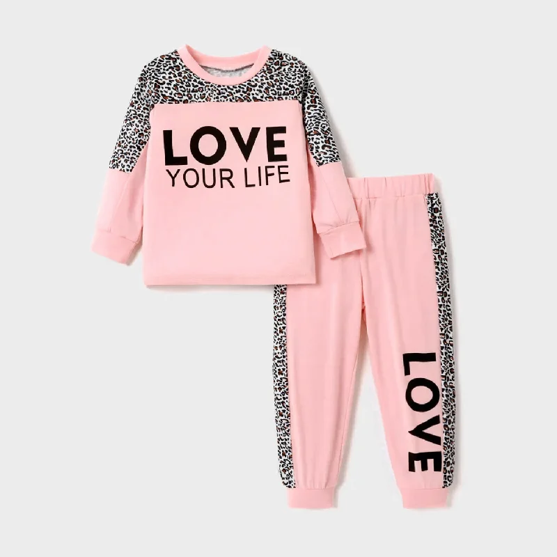 Sequined women jumpsuits for glamorous evening events Girl 2pcs Sweatshirt & Pants Set Leopard Design Sequined women jumpsuits for glamorous evening events Girl 2pcs Sweatshirt & Pants Set Leopard Design