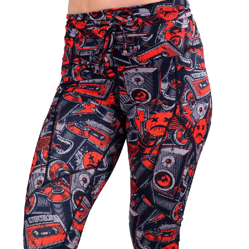 Women's skinny fit tight trousers Graffiti Legacy Leggings