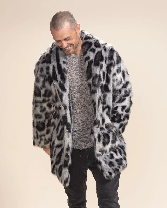 Women's Artificial Fur - Trimmed Ballet Flats​ Men's Faux Fur Coat | Himalayan Snow Leopard