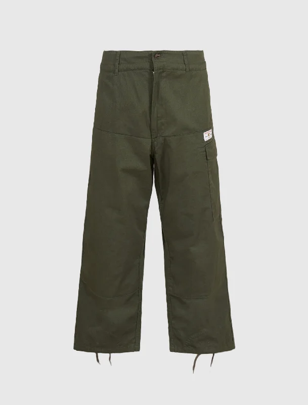 Plus Size Women's Elastic - Waist Cargo Pants in Navy Blue for Comfortable Everyday Wear MILITARY EASY PANTS Plus Size Women's Elastic - Waist Cargo Pants in Navy Blue for Comfortable Everyday Wear MILITARY EASY PANTS