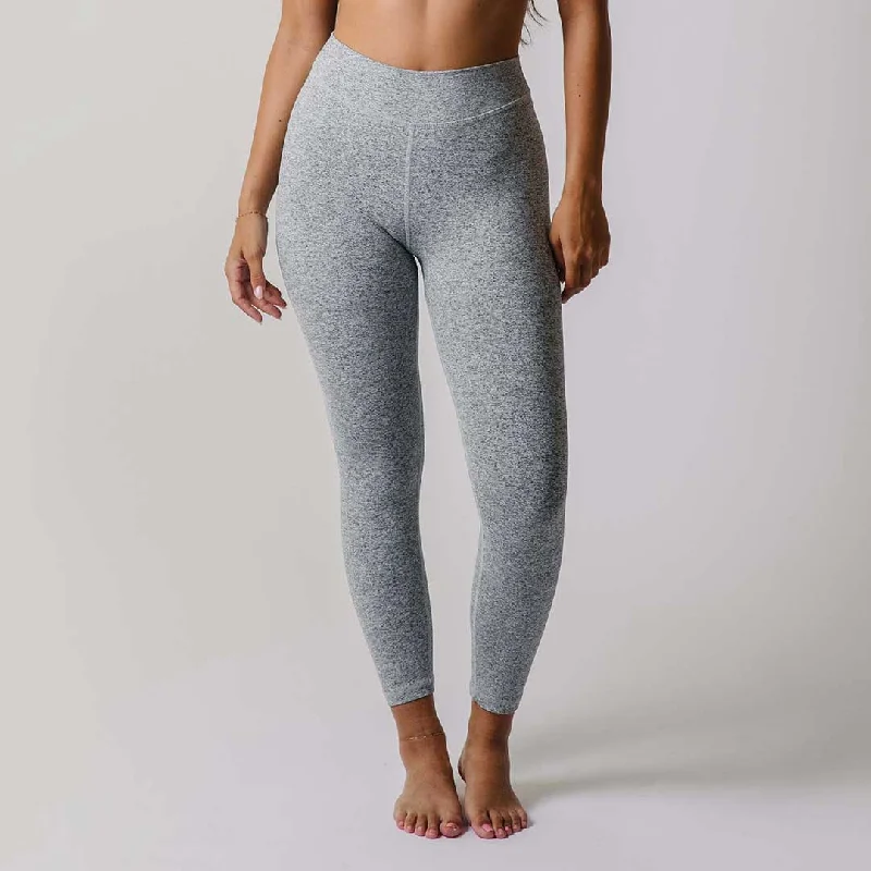 Women's running tight trousers Intention Leggings 7/8, Heather Grey