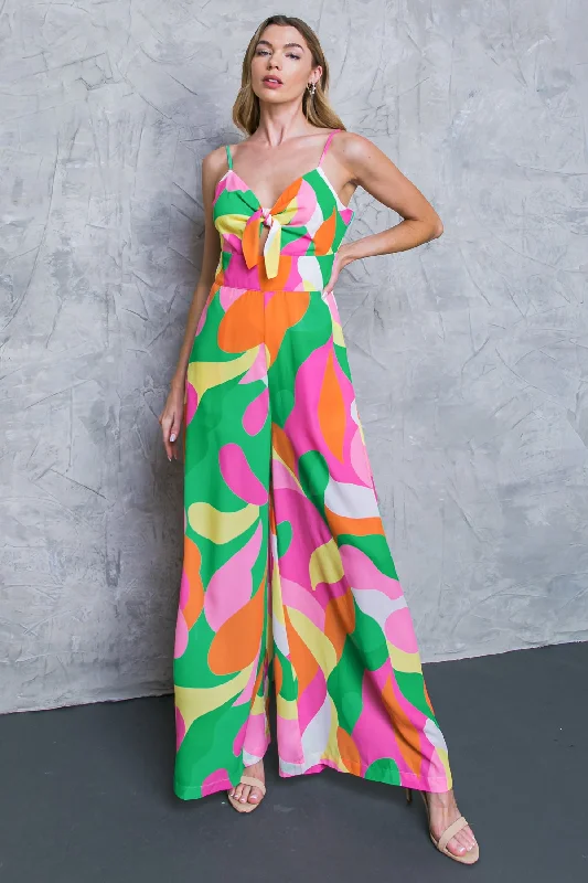 Women jumpsuits with an empire waist for a figure - enhancing look AT THE SOUND OF THE WOVEN JUMPSUIT Women jumpsuits with an empire waist for a figure - enhancing look AT THE SOUND OF THE WOVEN JUMPSUIT