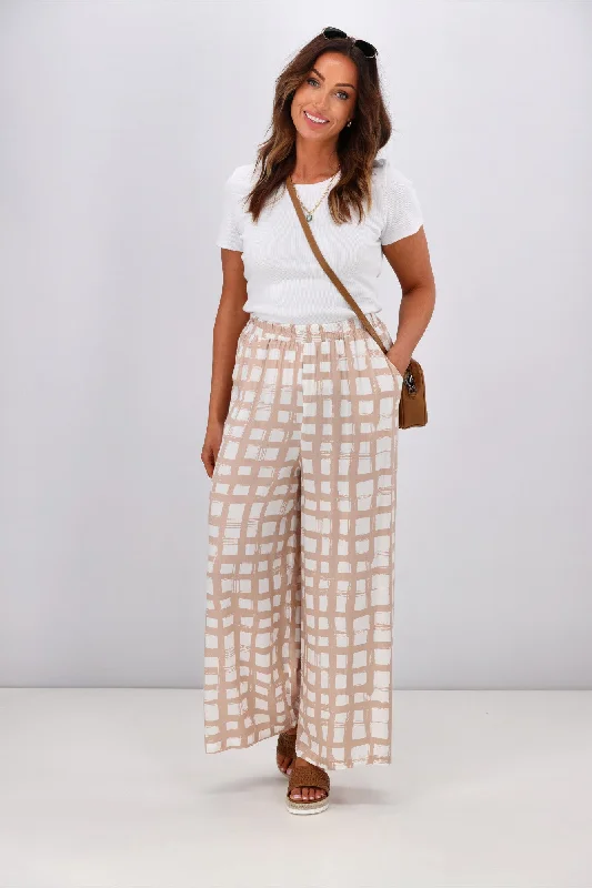 Women's tall - size tight trousers New U Collection Jessica Pant Beige