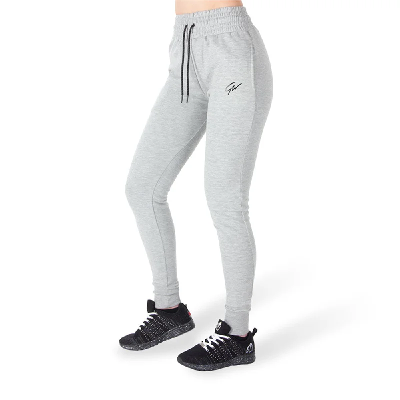 Drawstring - Waist Women's Cotton - Blend Sweatpants in White for a Casual and Comfortable Everyday Look Pixley Sweatpants -Grey Drawstring - Waist Women's Cotton - Blend Sweatpants in White for a Casual and Comfortable Everyday Look Pixley Sweatpants -Grey