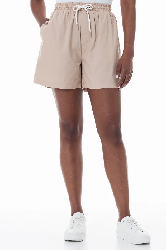 High - Waisted Women's Jogger Sweatpants in Black with Zip Pockets for a Stylish and Practical Look Pull On Shorts _ 151989 _ Stone High - Waisted Women's Jogger Sweatpants in Black with Zip Pockets for a Stylish and Practical Look Pull On Shorts _ 151989 _ Stone