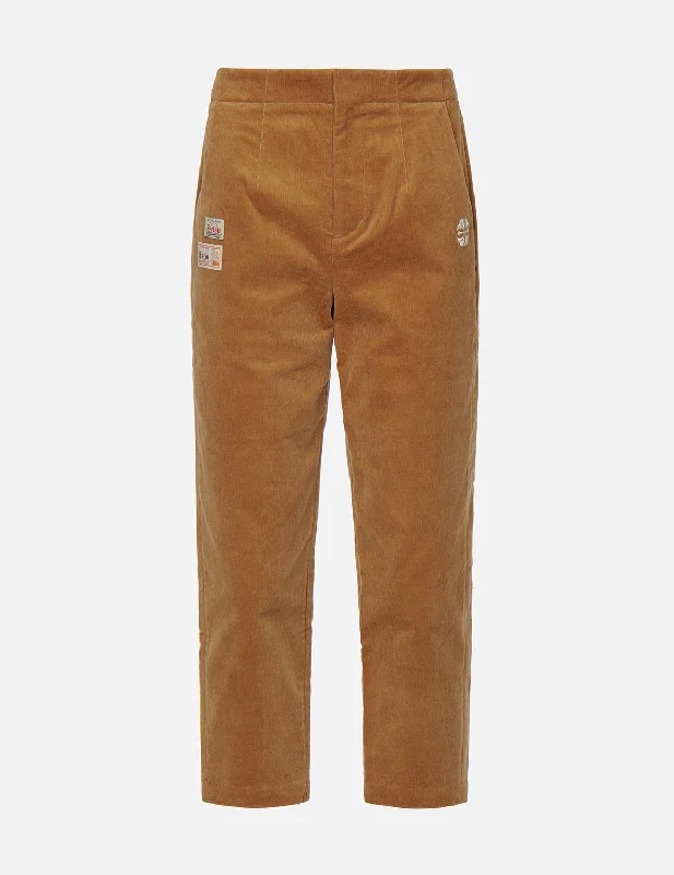 Women's Ankle - Length Sweatpants in Olive Green with Reflective Stripes for Nighttime Runs Seagull and Kamon Embroidery Corduroy Tapered Pants Women's Ankle - Length Sweatpants in Olive Green with Reflective Stripes for Nighttime Runs Seagull and Kamon Embroidery Corduroy Tapered Pants