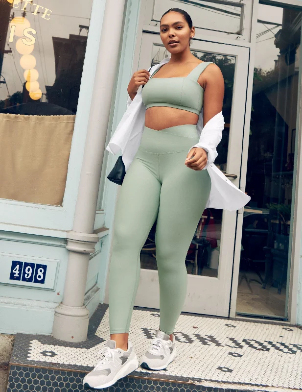 Women's wrinkle - resistant tight trousers Spacedye At Your Leisure High Waisted Midi Legging