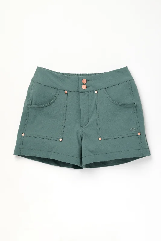 Leather Look Women Shorts for an Edgy and Chic Style  Trek Shorts - Laurel
