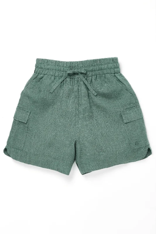 Linen Women Shorts for Breathable Comfort in Hot Weather  Wander Shorts - Laurel