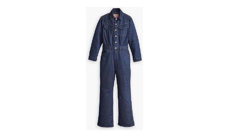 Women jumpsuits with polka - dot patterns for a classic and playful style Western Jumpsuit - Let's Get Lost Again Women jumpsuits with polka - dot patterns for a classic and playful style Western Jumpsuit - Let's Get Lost Again