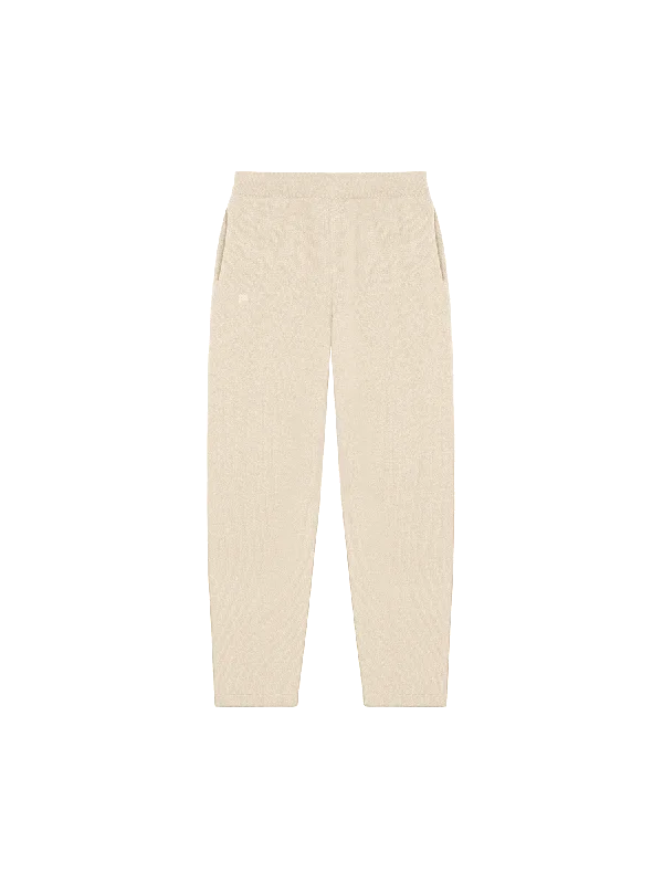 Printed Graphic Women's Sweatpants in Purple with Inspirational Quotes for a Motivating Look Women's DNA Recycled Cashmere Tapered Track Pants—ecru ivory Printed Graphic Women's Sweatpants in Purple with Inspirational Quotes for a Motivating Look Women's DNA Recycled Cashmere Tapered Track Pants—ecru ivory