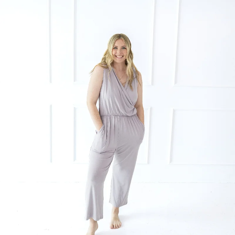 Polyester women jumpsuits for easy - care and durable everyday wear Women's Jumpsuit in Wisteria Polyester women jumpsuits for easy - care and durable everyday wear Women's Jumpsuit in Wisteria