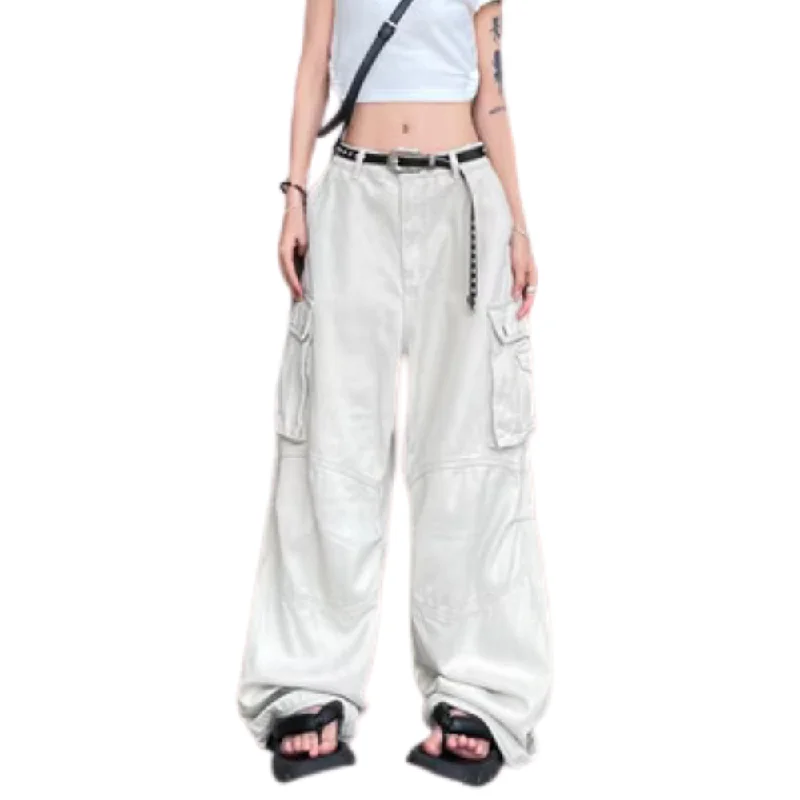 Plus Size Women's Printed Cargo Pants in Floral Patterns for a Feminine and Fun Style Women's Street Loose Multi-Pocket Cargo Pants Plus Size Women's Printed Cargo Pants in Floral Patterns for a Feminine and Fun Style Women's Street Loose Multi-Pocket Cargo Pants