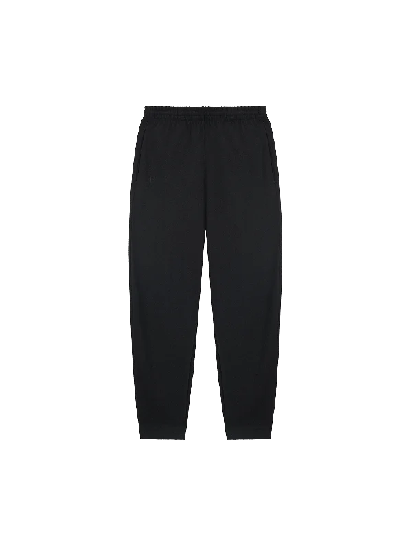 Drawstring - Waist Women's Cotton - Blend Sweatpants in White for a Casual and Comfortable Everyday Look Womens Recycled Wool Jersey Barrel-Leg Track Pants—black Drawstring - Waist Women's Cotton - Blend Sweatpants in White for a Casual and Comfortable Everyday Look Womens Recycled Wool Jersey Barrel-Leg Track Pants—black