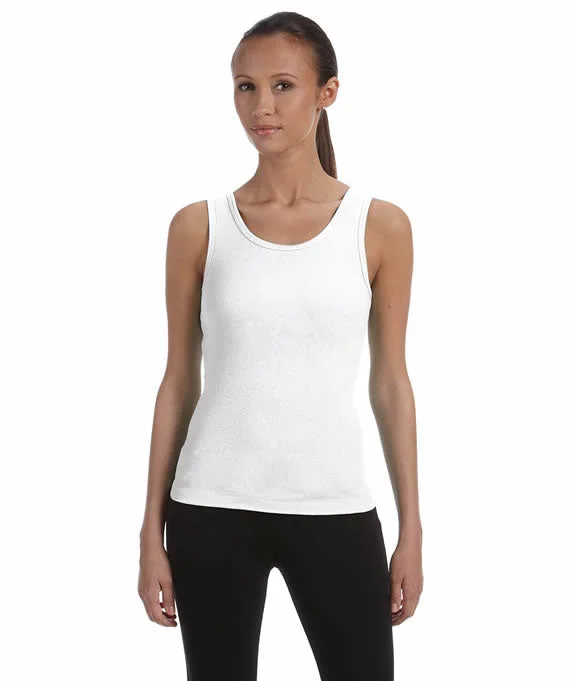 Women's Sleeveless Ribbed Tank Tops for a Trendy Look 1080 - Bella + Canvas Ladies Stretch Rib Tank Top | White Women's Sleeveless Ribbed Tank Tops for a Trendy Look 1080 - Bella + Canvas Ladies Stretch Rib Tank Top | White