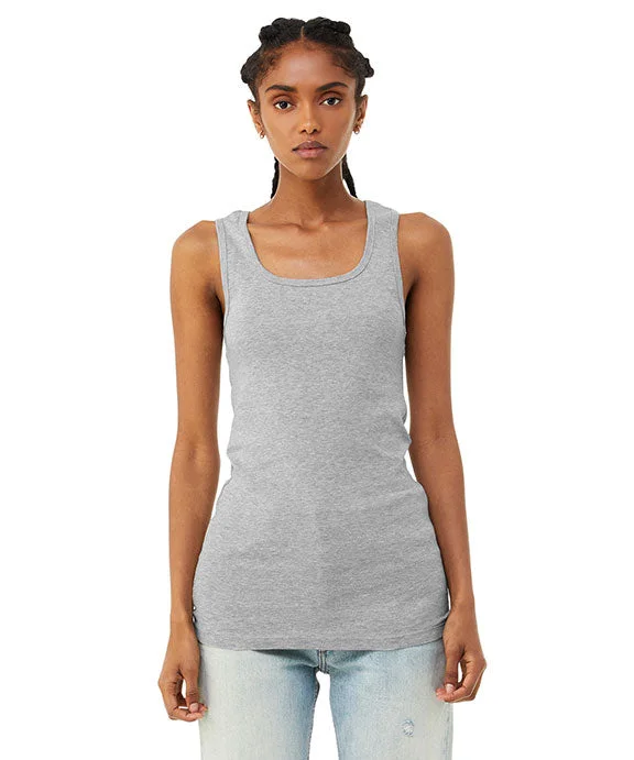 Plus Size Women's Glitter - Trimmed Tank Tops for Party Nights 1081 - Bella + Canvas Ladies Micro Ribbed Tank Top | Athletic Heather Plus Size Women's Glitter - Trimmed Tank Tops for Party Nights 1081 - Bella + Canvas Ladies Micro Ribbed Tank Top | Athletic Heather