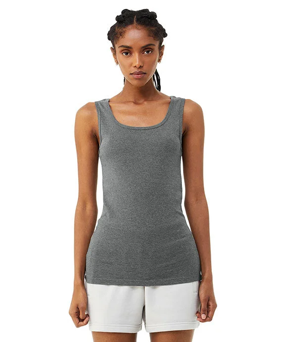 Women's Longline Tank Tops with Abstract Prints 1081 - Bella + Canvas Ladies Micro Ribbed Tank Top | Deep Heather Women's Longline Tank Tops with Abstract Prints 1081 - Bella + Canvas Ladies Micro Ribbed Tank Top | Deep Heather