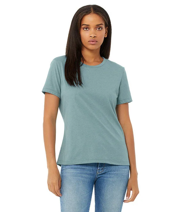 Women's work t shirt Women's work t shirt 6400CVC - Bella + Canvas Ladies Relaxed Heather CVC Short-Sleeve T-Shirt | Heather Blue Lagoon