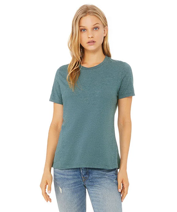 Women's yoga t shirt Women's yoga t shirt 6400CVC - Bella + Canvas Ladies Relaxed Heather CVC Short-Sleeve T-Shirt | Heather Deep Teal Women's yoga t shirt Women's yoga t shirt 6400CVC - Bella + Canvas Ladies Relaxed Heather CVC Short-Sleeve T-Shirt | Heather Deep Teal
