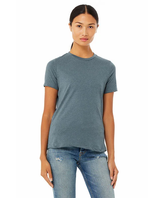 Women's pink t shirt Women's pink t shirt 6400CVC - Bella + Canvas Ladies Relaxed Heather CVC Short-Sleeve T-Shirt | Heather Slate