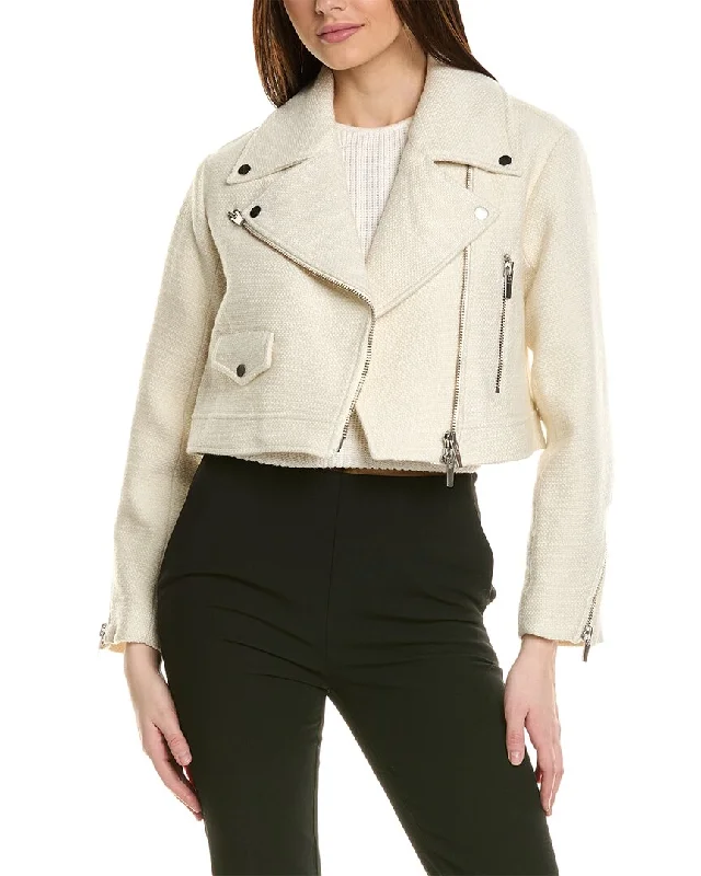 Oversized Women's Checkered Blazers in Black and White for a Trendy Style A.L.C. Oxford Wool-Blend Jacket Oversized Women's Checkered Blazers in Black and White for a Trendy Style A.L.C. Oxford Wool-Blend Jacket
