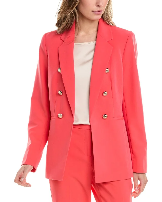 Plus Size Women's Sequin - Embellished Blazers in Silver for a Glamorous Party Anne Klein Jacket Plus Size Women's Sequin - Embellished Blazers in Silver for a Glamorous Party Anne Klein Jacket