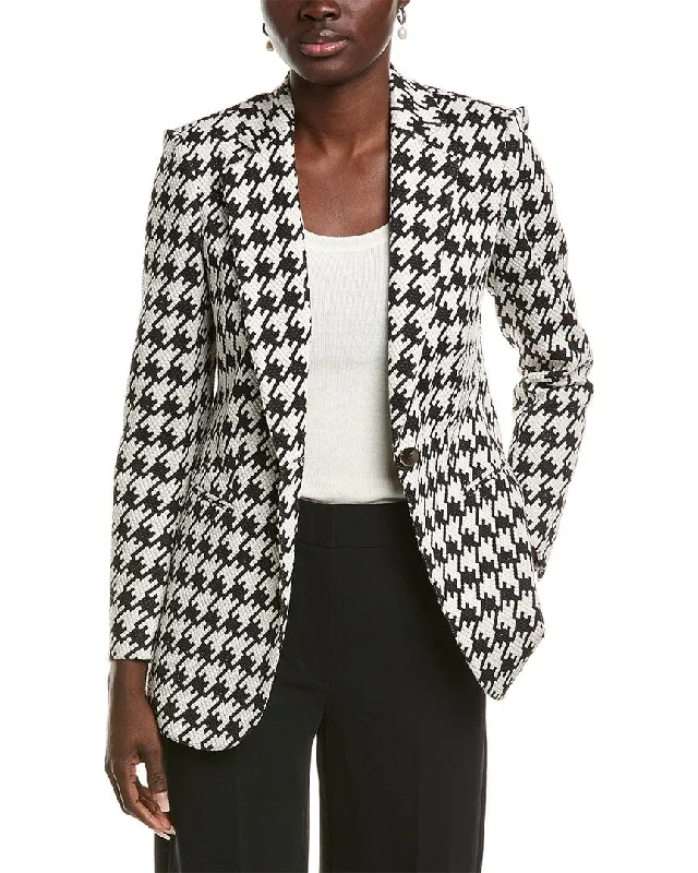 Women's Tailored Stretch Blazers in Navy Blue for Business Meetings Anne Klein Notch Collar Jacket Women's Tailored Stretch Blazers in Navy Blue for Business Meetings Anne Klein Notch Collar Jacket