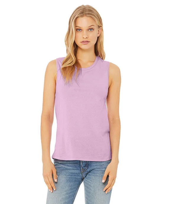 Women's Cropped Tank Tops with Vintage Band Logos B6003 - Bella + Canvas Ladies Jersey Muscle Tank Top | Lilac Women's Cropped Tank Tops with Vintage Band Logos B6003 - Bella + Canvas Ladies Jersey Muscle Tank Top | Lilac