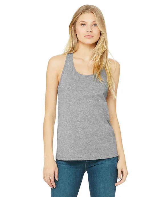 High - Neck Women's Silk Blend Tank Tops for a Luxurious Feel B6008 - Bella + Canvas Ladies Jersey Racerback Tank Top | Athletic Heather High - Neck Women's Silk Blend Tank Tops for a Luxurious Feel B6008 - Bella + Canvas Ladies Jersey Racerback Tank Top | Athletic Heather