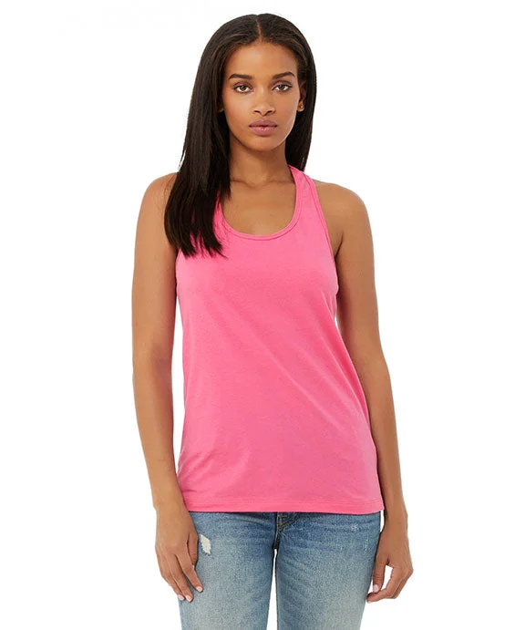 One - Shoulder Women's Rayon Blend Tank Tops for a Flowy Look B6008 - Bella + Canvas Ladies Jersey Racerback Tank Top | Charity Pink One - Shoulder Women's Rayon Blend Tank Tops for a Flowy Look B6008 - Bella + Canvas Ladies Jersey Racerback Tank Top | Charity Pink